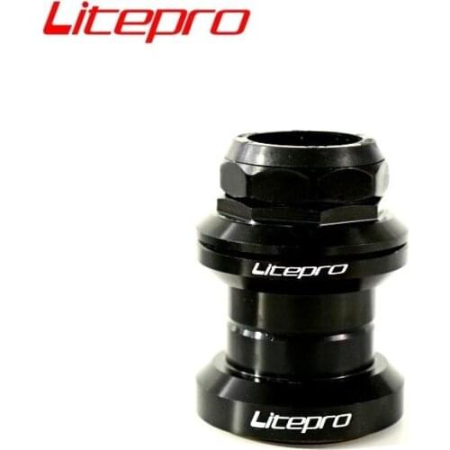 LITEPRO BMX Brompton Folding Bike Handset 34mm 1-1/8 Front Fork 28.6mm Aluminum Alloy Bearing Ultralight Headset Bicycle Part