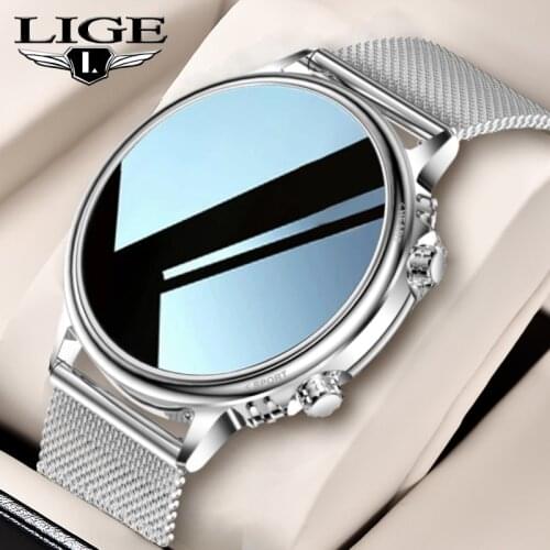 LIGE New Fashion Smart Watch Men Waterproof Full Touch Screen Sport Fitness Smartwatch Women For Android IOS Reloj Inteligente
