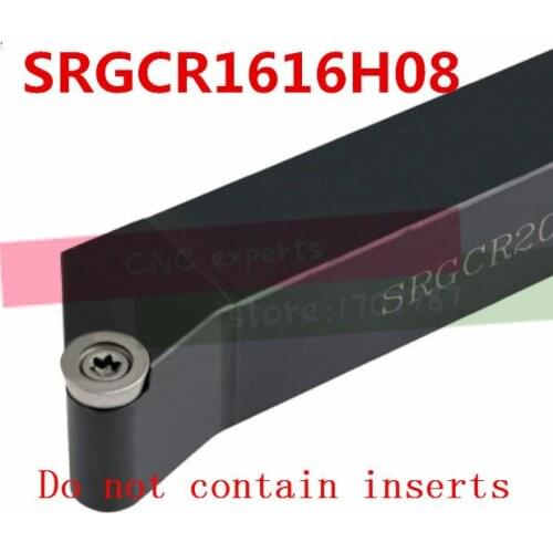 SRGCR1616H08 16*16mm Metal Lathe Cutting Tools Lathe Machine CNC Turning Tools External Turning Tool Holder S-Type SRGCR/L