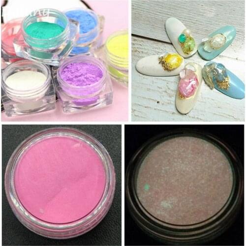Dofuny Super Bright Glow in the Dark Powder Glow Luminous Pigment Fluorescent Powder For Nail Art Design