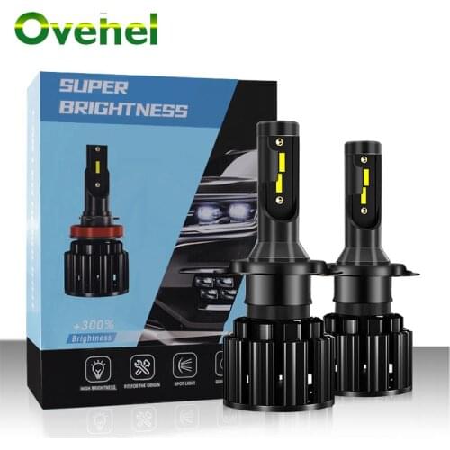 OVEHEL Led Car Headlight 110W 22000LM 6000K 9005/HB3 9006/HB4 H3 H1 H8 H7 H4/HB2/9003 H11 H9 9012 Super Bright CSP CHIP Bulb