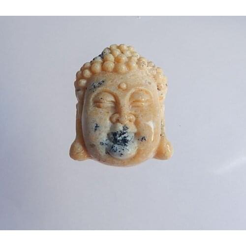 Handcarved Buddha Head Arborization opal Necklace Pendant 31x24x12mm 10.07g Natural stone Trendy Jewelry Accessory