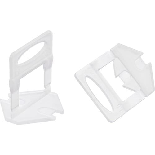 Uxcell Tile Leveling System Clips Plastic Leveler Spacers for 1mm Joint Great tools for floor wall setting Clear 200Pcs