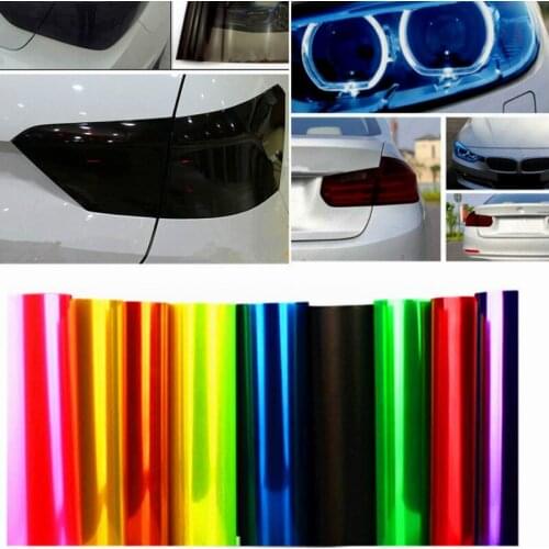 30cm x 100cm Car Headlight Taillight Vinyl Sticker For ford focus 3 fiat 500 audi a4 b7 suzuki swift audi q5 BMW e87