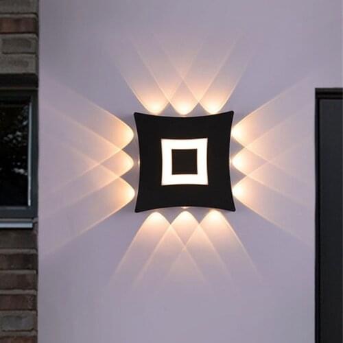 12W 18W Waterproof LED Wall Lamp Outdoor Garden Corridor Porch Lamps Spotlight Exterior Wall Front Door Background Wall Light