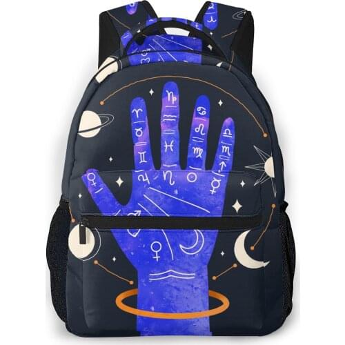 Women Backpack with Multiple Using Women Backpacks Hand With Astrological Elements Female School Bag Girls Travel Bag