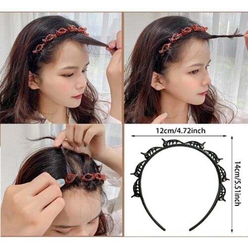 1PC Premium Black Brown Braider Hair Clip Burst Pin Hairdo Bring Hair Hoop Multi-storey Wisp Air Weave Head Hoop Styling Tools
