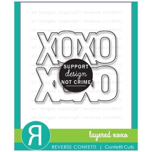 2021 AliliArts Metal Cutting Dies Layered XOXO diy Scrapbooking Photo Album Decorative Embossing PaperCard Crafts Die