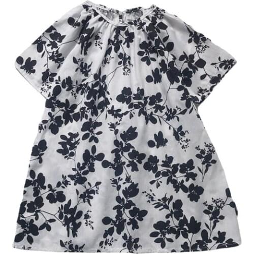 2021 Summer Casual Solid Girls Dress Cartoon Kids Dresses For Girls High Quality Fashion Girl Clothes