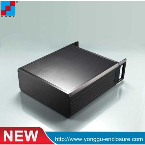 2U aluminum chassis 64holes Power controller aluminum chassis cabinet YGH-003-3B 337*89-250mm