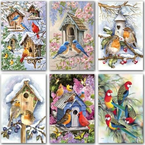 5D DIY Diamond painting bird animals Cartoon Home decor Full Square Diamond embroidery Cross stitch Full Round Diamond mosaic