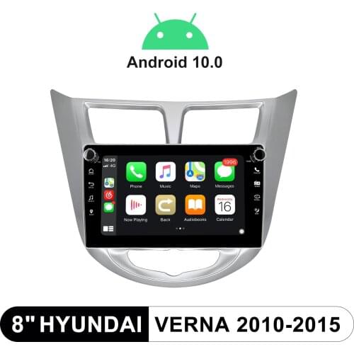 Android Car Radio With Display Central Multimedia Player 1 din Head Unit For 2010-2015 Hyundai Verna Autoradio 8 Inch Car Stereo