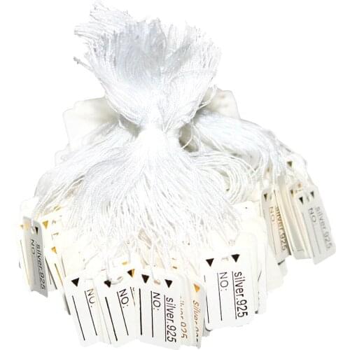 500pcs Hanging Tags with Twines for Clothing Watch Jewelry Pricing Display