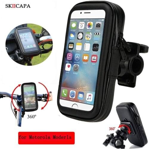 For Motorola Moto G9 Play G9 E7 Plus Waterproof Motorcycle Phone Holder Bike Mobile Support Bag for moto g9 play Moto Moderls