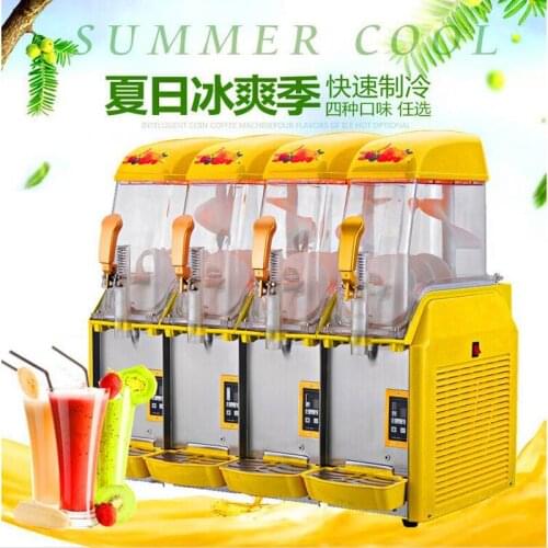 110V 220V Electric Snow melting making machine Four cylind 48L Snow mud making machine commerical slush machine for sale