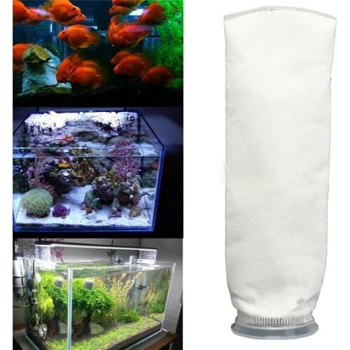 150,200um Fish Tank Micron Filter Sock Aquarium Marine Sump Dry Wet Separation Filter Bag Used With Holder Bracket Hanging