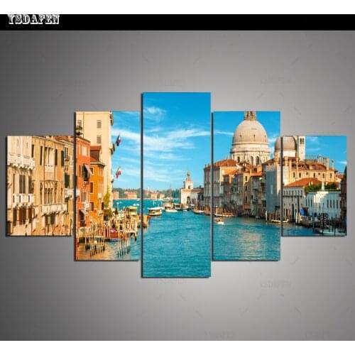HD print olieverf Film modulaire foto Scenery poster kind room decor woondecoratie 5 stks canvas art z466