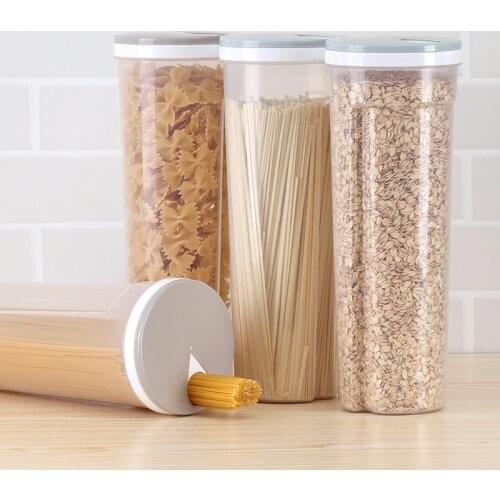 Noodle Storage Box Refrigerator Food Storage Tank Kitchen Accessories Organizer Sealed Plastic Box Microwave Oven Rotating Lid