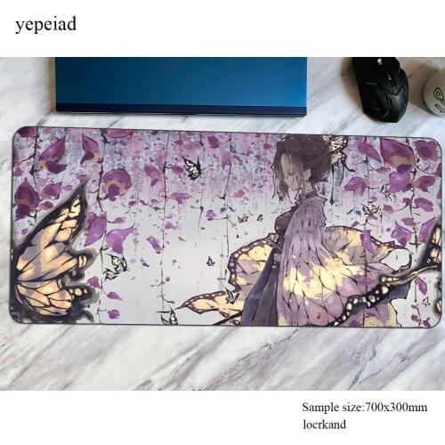 Kimetsu no Yaiba mouse pad 800x300x3mm Computer mat HD pattern gaming mousepad large cool new padmouse keyboard games gamer desk