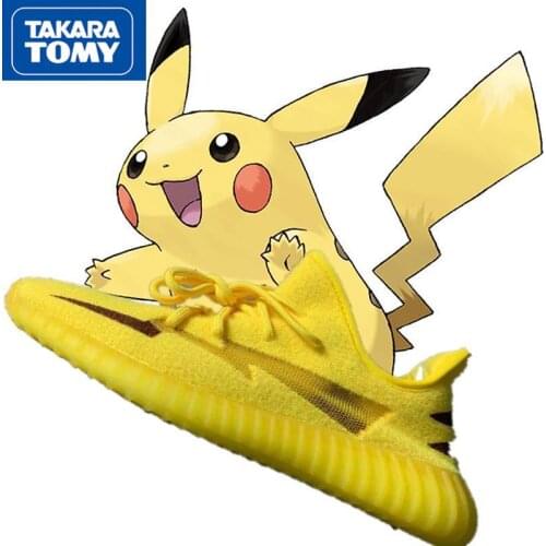 TAKARA TOMY Pokemon Fashion Ladies Non-slip Comfortable Breathable Wear-resistant Sneakers Simple Cartoon Flat Shoes