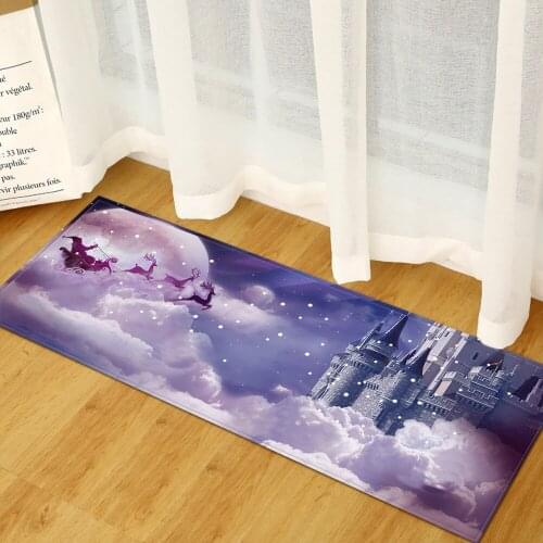 Printed Soft Mat Long Kitchen Antislip Carpet Bath Floor Rug Home Entrance Doormat Absorbent Hallway Floor Mats Kitchen Rugs