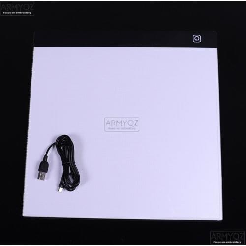 New B4 30x30cm dimmable LED three-level light pad drawing board pad tracking light box goggles easy to paint diamond