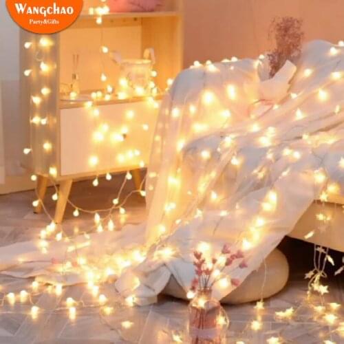 1.5M Romantic LED Star String Lights LED Fairy Lights Happy Birthday Party Decoration Wedding Battery Operate Twinkle Lights