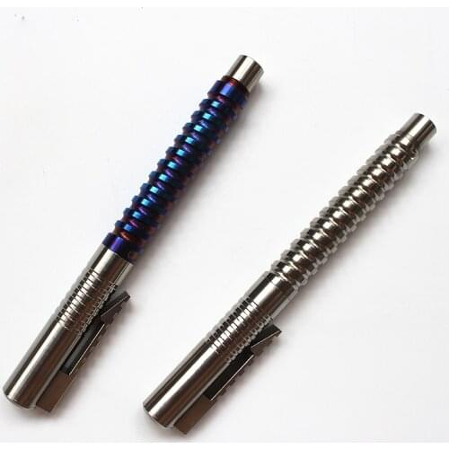 Mackwalker Titanium alloy EDC defense pen Tactical pen signature pen Spiral pen holder with window breaker head