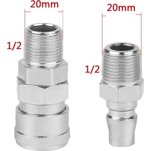 SM40 PM40 1/2'' Male PT Pneumatic Air Compressor Hose Quick Coupler Plug Socket Connector