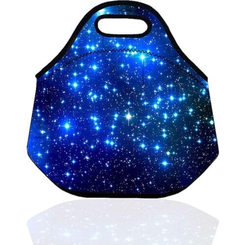 Fashion 3d Printing Neoprene Warm Heat Cartoon Lunch Bag Bolsa Termica Bolsa Nevera Picnic Kids Lunchbags Tote With Zipper