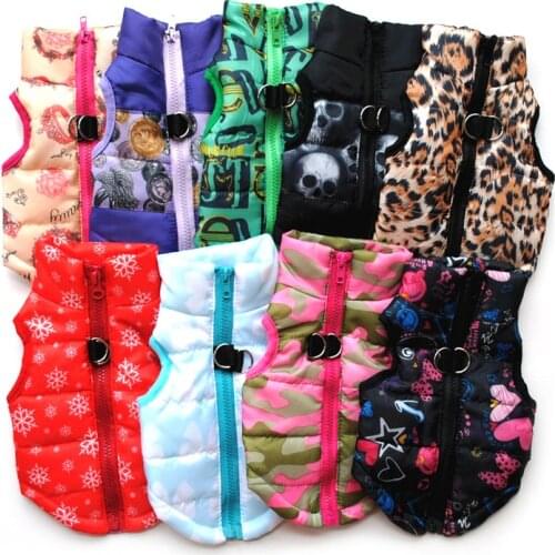 Warm Dog Clothes For Small Dog Windproof Winter Pet Dog Coat Jacket Padded Clothes Puppy Outfit Vest Yorkie Chihuahua Clothes 35