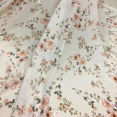 Cosplay Thin Fabric Soft Flower Chiffon sewing fabric Flowing Silky Scarf Cosplay Dress Skirt Clothing Material