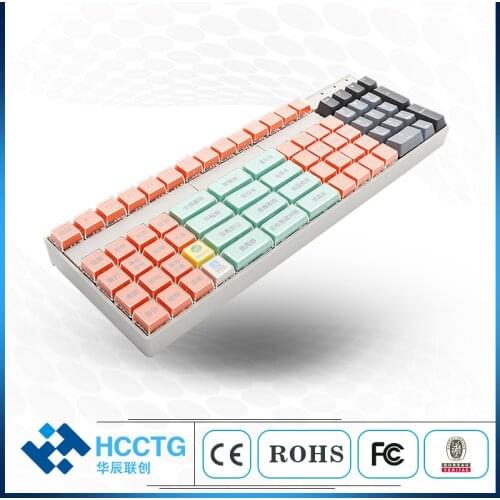 USB Retail Pos Cash Register 105 Keys Full Programmable Keyboard KB105A