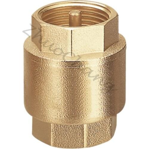 Vertical Brass Check Valve High Quality Thread In-Line Spring Vertical Check Valve for Water,Oil and Gas