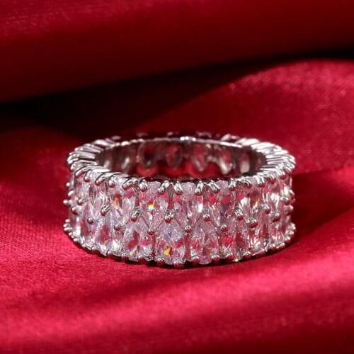 YaYI Jewelry Top Quality Princess Cut White Cubic Zirconia Silver Color Engagement Wedding Party Rings Unique Expensive Gifts