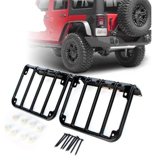 Tail lamp taillight Cover Trim Guards Protector for Jeep Wrangler JK Sahara Rubicon Sports Freedom Car Auto Parts Accessories