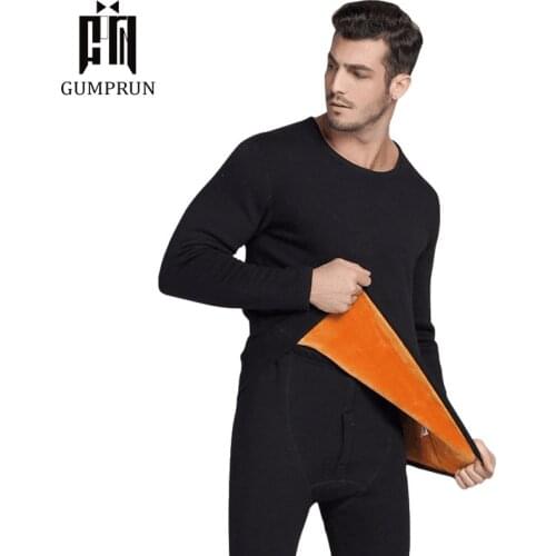 2020 Thermal Underwear Sets For Men Winter Thermo Underwear Long Winter Clothes Men Thick Thermal Clothing Solid Drop Shipping