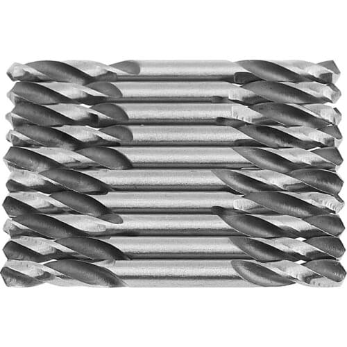 2021 New 10Pcs 4.5mm HSS Double Ended Spiral Torsion Drill Tools Drill Set