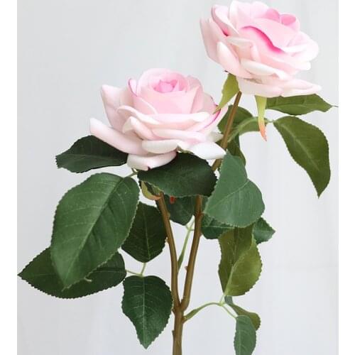 5pcs/lot Artificial Rose Silk Flower Small Bouquet Flores Home Party Spring Decoration Wedding Decoration Fake Flower DIY Wreath