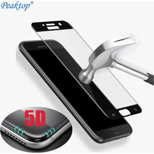 5D Curved Edge Tempered Glass For Samsung Galaxy j5 j3 j7 Prime Plus Max C8 A5 A3 A7 2017 Screen Protector 3D 4D Upgrade Film