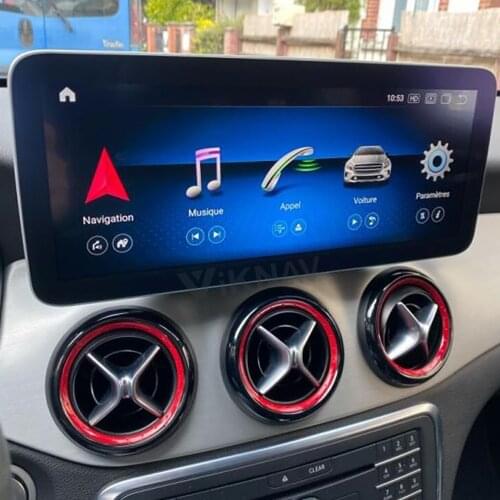 Car radio with screen for Mercedes Benz W176 2013 2014 2015 2016 2017 2018 android tape recorder video player autoradio stereo