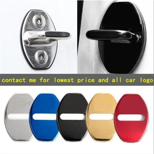 Free By DHL 400pcs Metal Car Door Protect Buckle Cover Car Door Lock Cover for All Car Logo