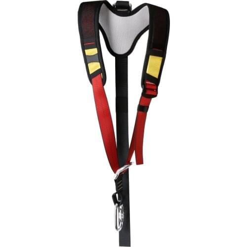Safety Shoulder Strap Sling with Carabiner for Rock Climbing Harness Equip