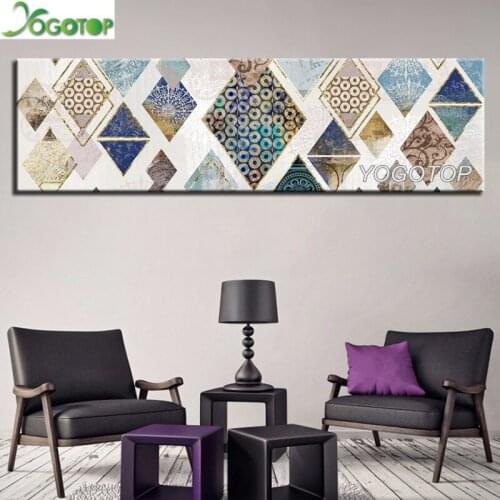 Large Diy diamond painting cross-stitch Watercolor Geometry 5D full Drill mosaic Diamond embroidery abstract Wall Art YY2272