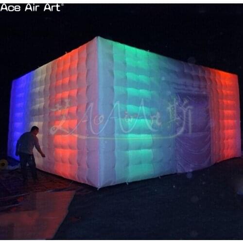 8.1 m Large white Pop up sport marquee,inflatable cubic structure building tent for Festival and events party without roof