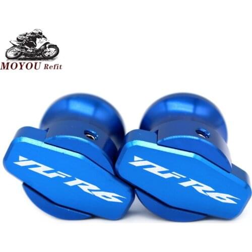 For YAMAHA R6 YZF R6 YZF-R6 YZFR6 1998-2013 2014 2015 2016 Motorcycle CNC Frame Stands M6 Screws Sliders Swingarm Spools Slider