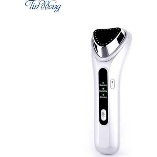 Electric Ultrasonic Facial Beauty Device Ionic Face Cleaner Anti Wrinkle Removal Skin Care Device Face Lift Tighten Beauty Tool