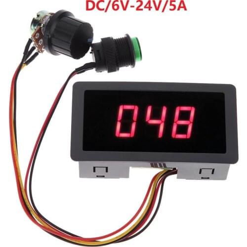 PWM DC Motor Speed Controller CCM Digital Display LED Motor Controller Speed Regulator 5D LED Motor Controller Speed Regulator