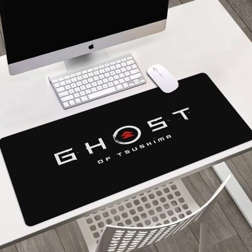 Keyboard Pad Gamer Ghost Of Tsushima Mouse Gaming Mats for Pc Mat Xxl Large Mousepad Carpet Xl Gamers Accessories Table Computer