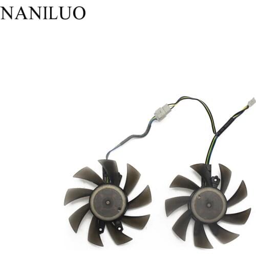 2PCS/lot 4Pin GA82S2H 12V 0.36A 75MM For GALAX GTX1060 Cooler Fan For KFA2 GeForce GTX 1060 OC Graphics Cards as replacement Fan